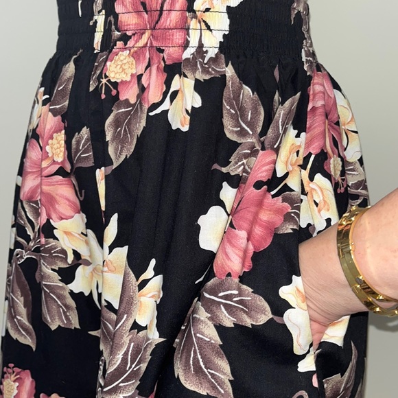 Vintage Floral Hawaiian Culottes Shorts/Skort - Picture 5 of 10